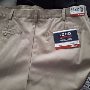IZOD Men's Classic Tan Chino Pants